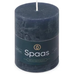 shumee Rustikalna stebrna sveča Spaas 70/95 mm 35h, temno modra