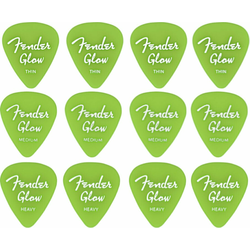 Fender Glow In The Dark 351 Picks 12 Pack
