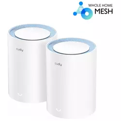 Cudy M1200 2-pack AC1200 Dual Band 2.4+5Ghz Wi-Fi Mesh System, 4x Antena , MIMO, TR069, OpenWRT