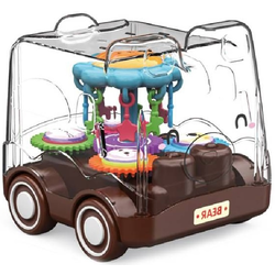 Dječja igračka Raya Toys - Inercijska kolica Bear, smeđa