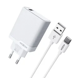 Kucni punjac moxom mx-hc292 usb type c na type c 18w beli ( P1290 )