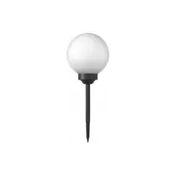 LED solarna lampa LED/1,2V 6500K 200 mAh prečnik 15 cm IP44 bela/crna