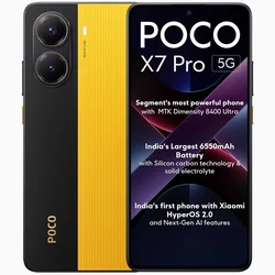 XIAOMI pametni telefon Poco X7 Pro 8GB/256GB, Yellow