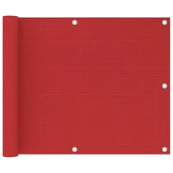 Vidaxl Balkonsko platno rdeče 75x500 cm HDPE
