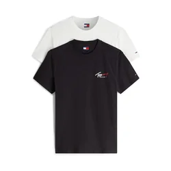 Tommy Jeans Majica črna/bela