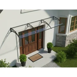 Alberg Nadstrešnica 300×100 cm providna sa crnim nosačem ( AGC–300100–TRBK )