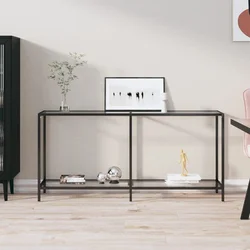 Konzolni stol prozirni 160 x 35 x 75,5 cm od kaljenog stakla