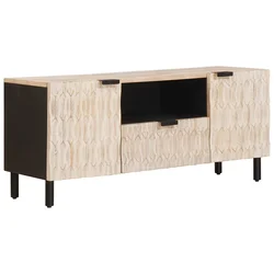 TV ormar Finš bijelog pranja 105 x 33 x 46 cm Čvrsto drvo manga