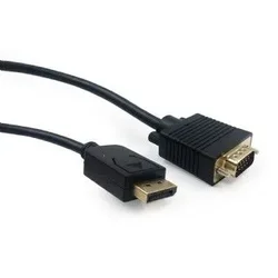 CCP-DPM-VGAM-6 Gembird DisplayPort to VGA adapter cable, black, 1.8 m