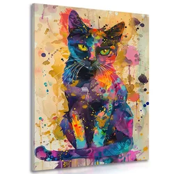 Slika mačka v imitaciji umetniške slike - 80x120