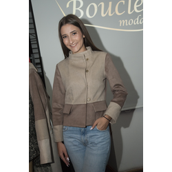 BOUCLÉ MODA Ženski mantil Kiri, Braon-bež