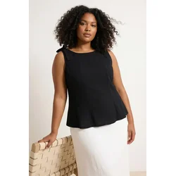Trendyol Curve Ženska bluza Tbbss26Af00078, Crna