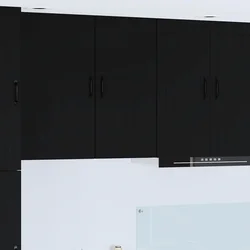 Ormar za Zid LUCCA Crna 40 x 31 x 80 cm Konstruirano drvo