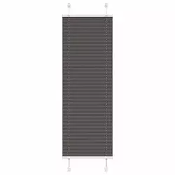 Plisirana roleta crna 50x150 cm širina tkanine 49,4 cm
