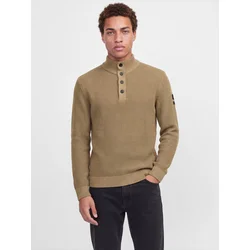 JACK & JONES Pulover JJELIAS svetlo rjava