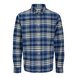 JACK & JONES Srajca JPRBLUNORRIS modra/safir/volneno bela