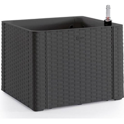 Saksija za cveće Natural Deluxe 43x43x33cm 35l siva Stefanplast
