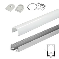 Set A aluminijumski profil za LED trake 1m 27x20 mm