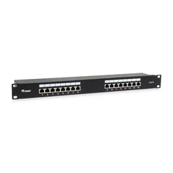 EQUIP Patch Panel 19 Cat.6 16-Port 1U Black