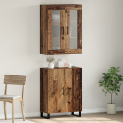Highboard 2 pcs Staro drvo Konstruirano drvo