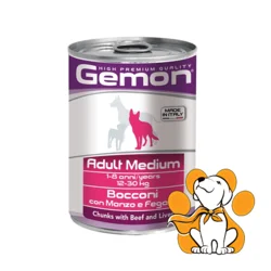 Gemon Adult Medium Beef&Liver 415g, Hrana Za Pse Sa Komadićima Govedine i Jetre