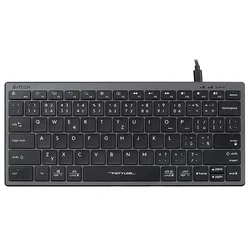 A4Tech FX51, pisarniška tipkovnica, nizki profil, USB, CZ, siva