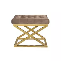 Atelier del Sofa Tabure 50x42x40cm, Zlatno-Braon