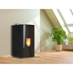MARELI Kamin na pelet ONYX FULL GLASS 18 (2kW + 16kW) crna