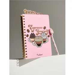 Sinsay - Beležnica sa spiralnim povezom i pregradama Pusheen the Cat - roze
