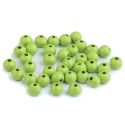 Lesene kroglice O8 mm - zelene (500 g)