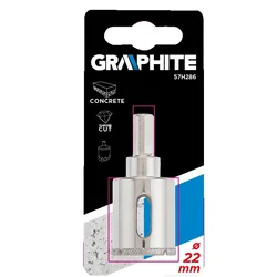 slomart Diamantno svedro za gres 22 mm GRAPHITE