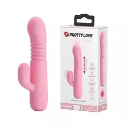 Vibrator Pretty Love Leopold, 15.5cm, Svetloroze
