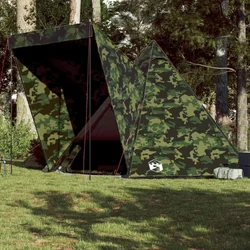 Vidaxl vidaXL Družinski šotor za 6 oseb Camo Teepee, vodoodporen