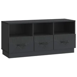 TV ormar s ladicama Crna 102 x 34,5 x 47 cm Konstruirano drvo