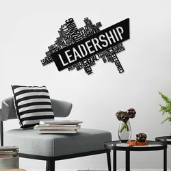 Wallity Zidna dekoracija Leadership, 80 x 51 cm, Crna