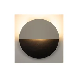LED zidno svetlo LUNA LED/7W/230V, prečnik 26 cm, crna/bež