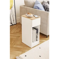 Hanah Home pomoćni sto Truva, 33 cm, hrast Sonoma / beli