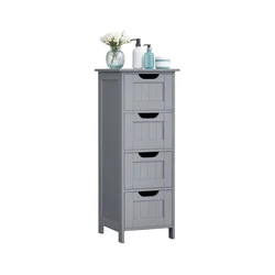 Songmics Kopalniška omarica 30x30x82 cm Bela