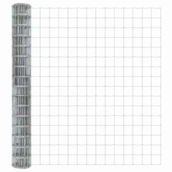 Vidaxl Evropska ograja 1,5 x 10 m PVC prevlečen železo