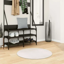 Tepih IZA kratka vlakna skandinavski izgled krem O 80 cm