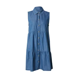 ONLY Dolga srajca ONLBea moder denim