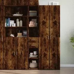 Visoka komoda boja hrasta 30x42,5x185 cm od konstruiranog drva