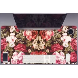 Decormat Podloga za pisalno mizo Rdeče vrtnice 90x45 cm