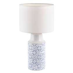 Rabalux Agnes ceramic desk E27 1x40W,bela/plava