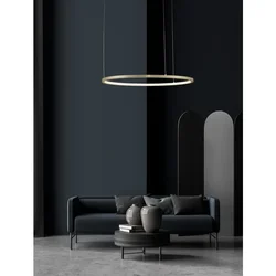 TARQUIN VISILICA LED 37W/3000K/1274lm/DIMM/IP20/MESING ZLATNA