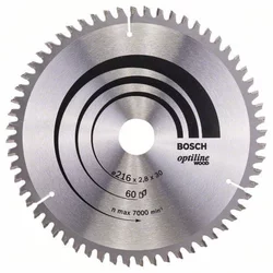 BOSCH List kružne testere Optiline Wood 216 x 30 x 2.8 mm. 60