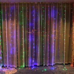 Led sijalice dekorativna zavesa 3x3m – ŠARENE/RGB