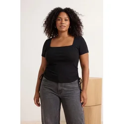Trendyol Curve Ženska bluza Tbbss26Af00047, Crna