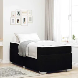 Vidaxl Konstrukcija postelje Drugo Črna 90 x 190 cm blago