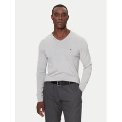 Tommy Hilfiger Pulover MW0MW42249 Siva Regular Fit
